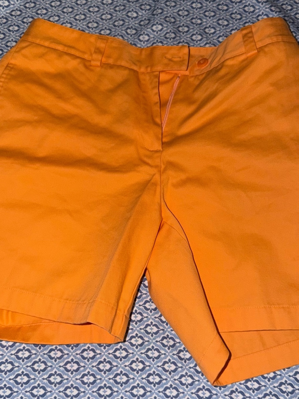 Ashworth Bright “Hermes” Orange Flat-Front Shorts